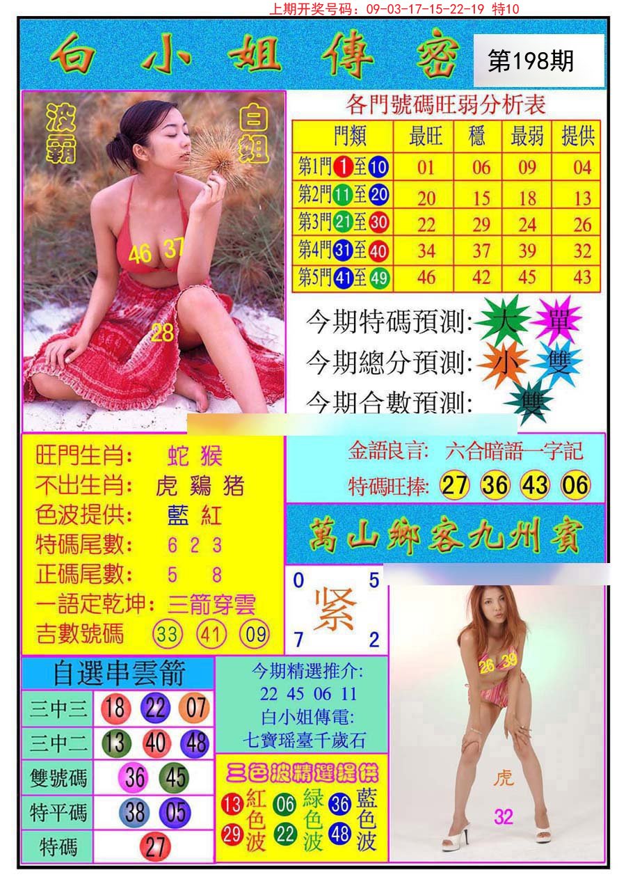 2024198期白小姐传密