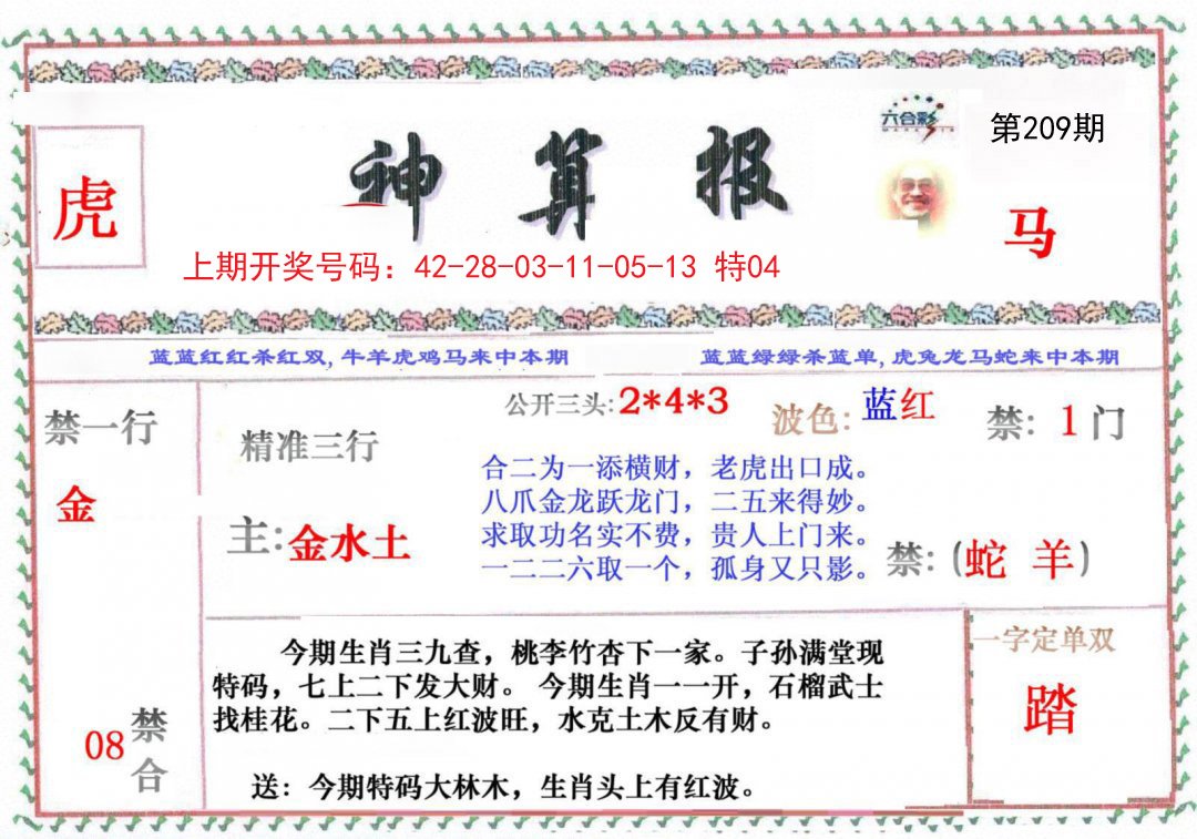 2024209期神算报