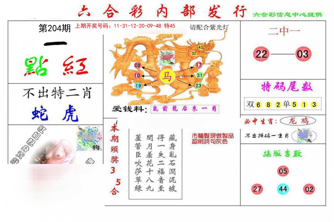 2024204期一点红