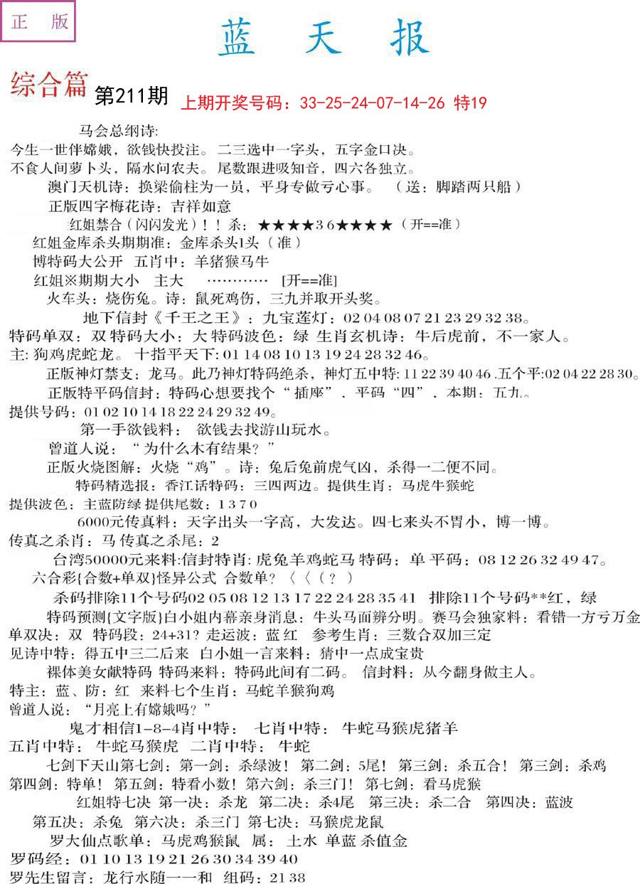 2024211期蓝天报A