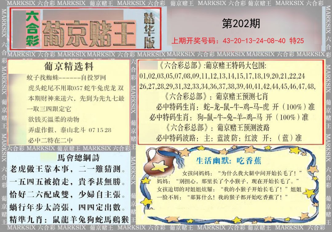2024202期葡京赌王（正版）