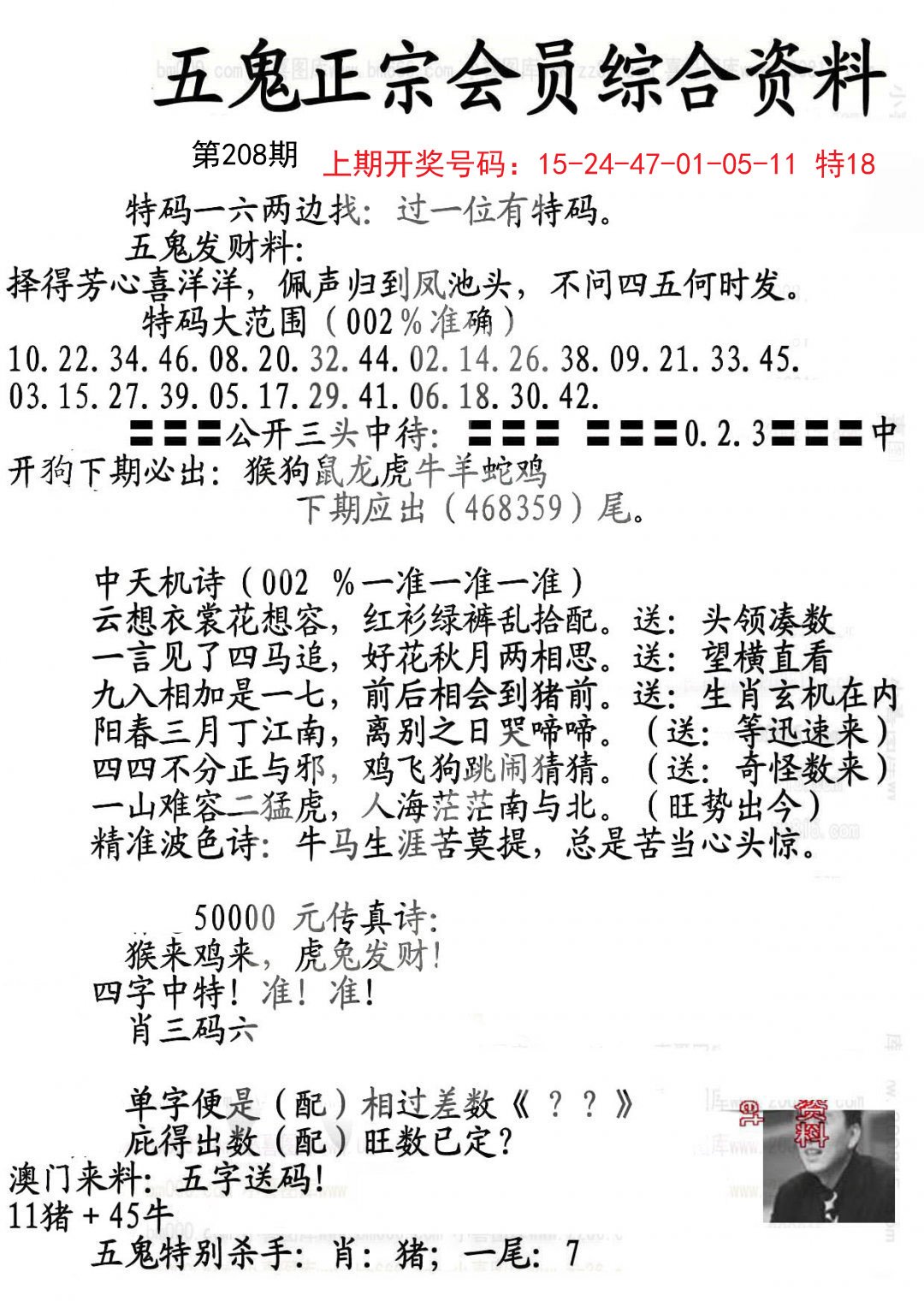 2024208期蛇报A