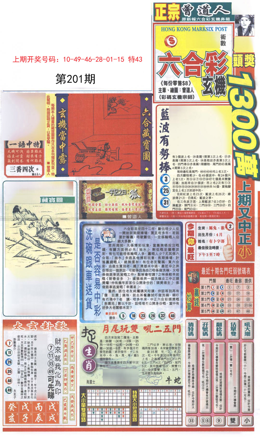 2024201期新报跑狗A