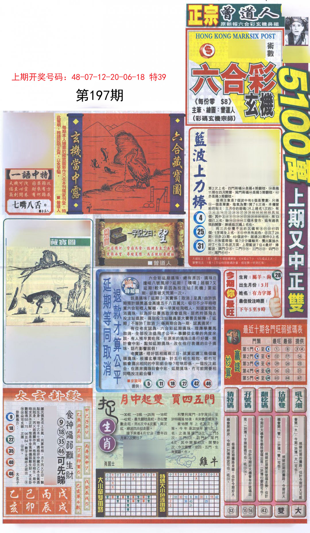 2024197期新报跑狗A