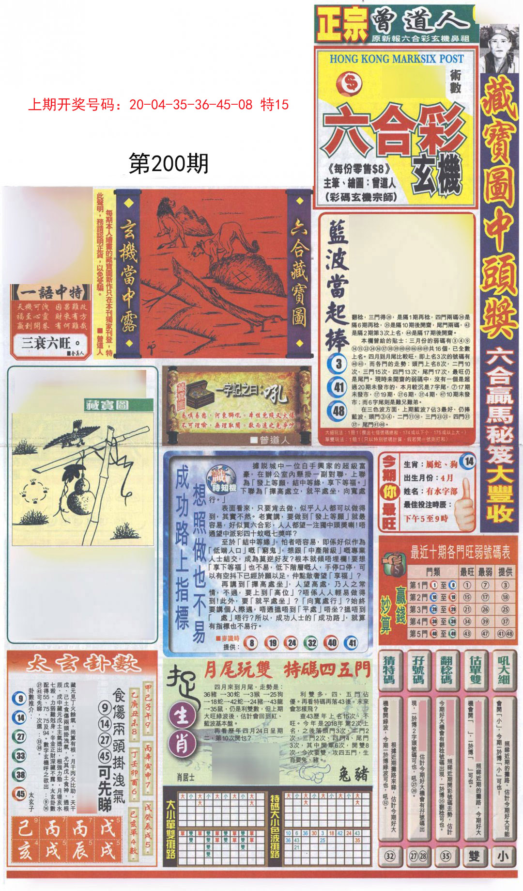 2024200期新报跑狗A