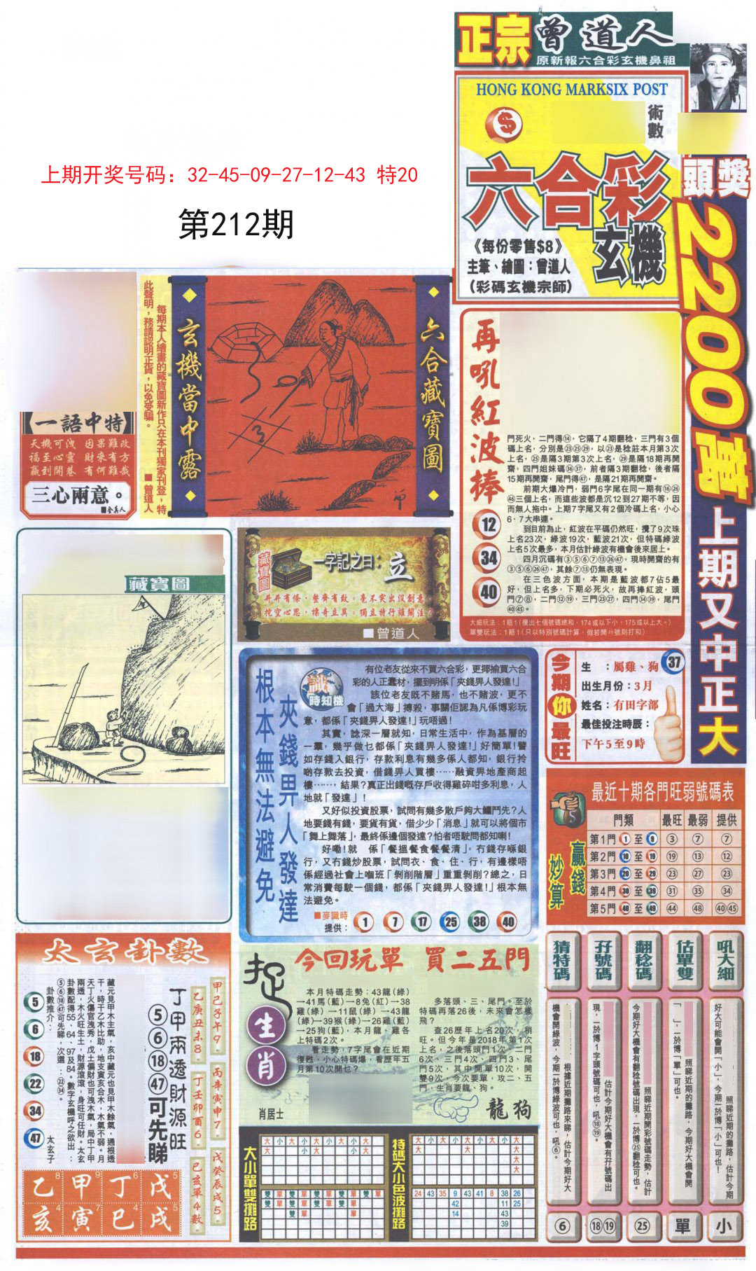 2024212期新报跑狗A