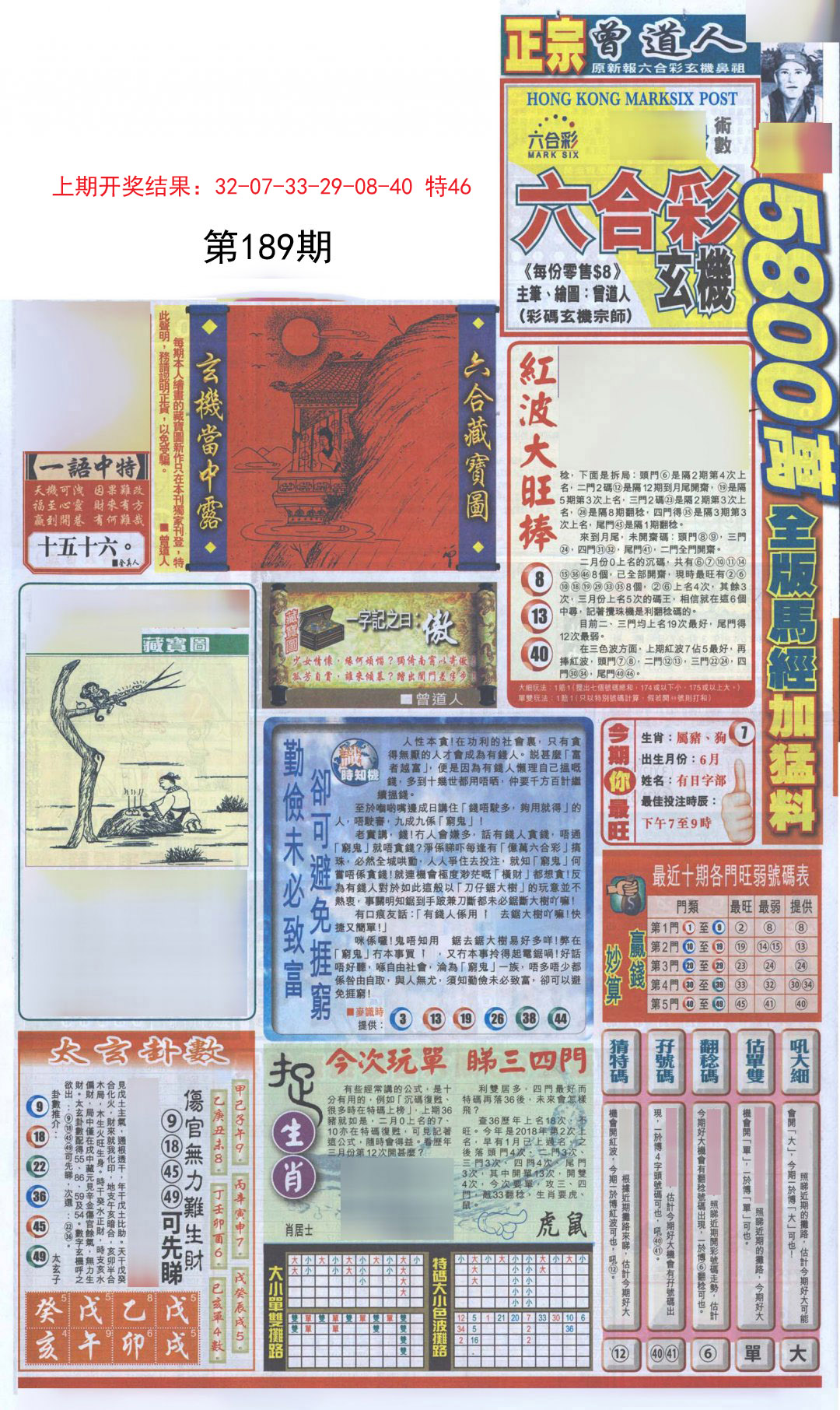 2024189期新报跑狗A