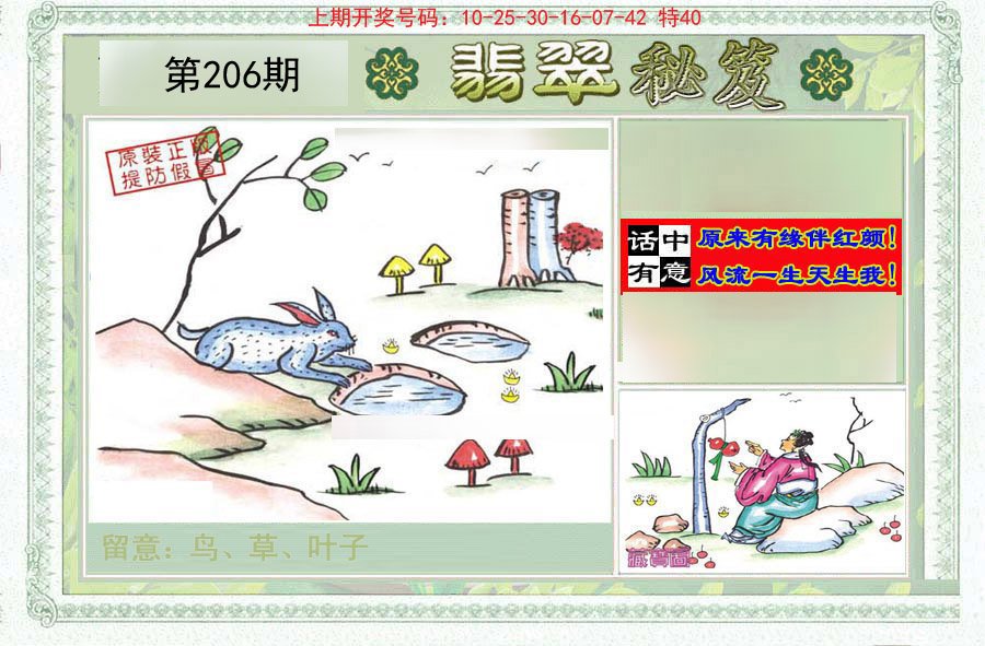 2024206期翡翠秘笈(信封)(另版)
