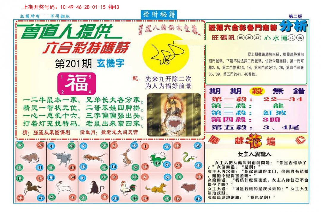 2024201期发财秘籍B
