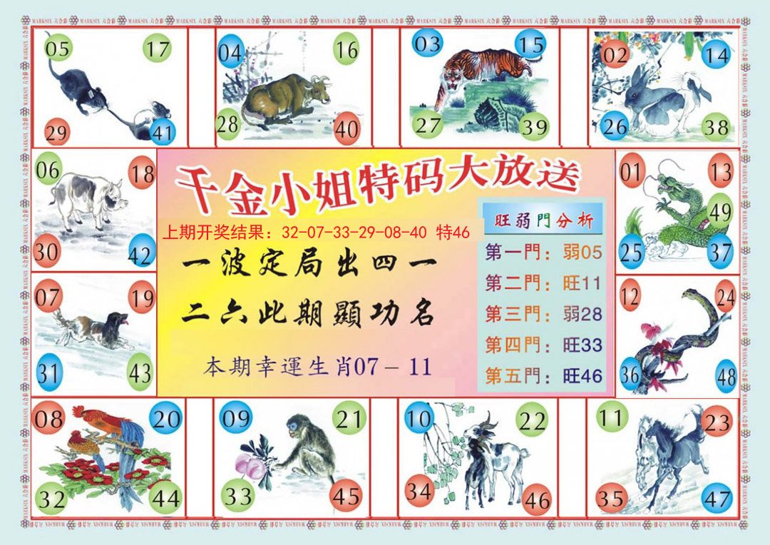 2024189期(新版)千金小姐B