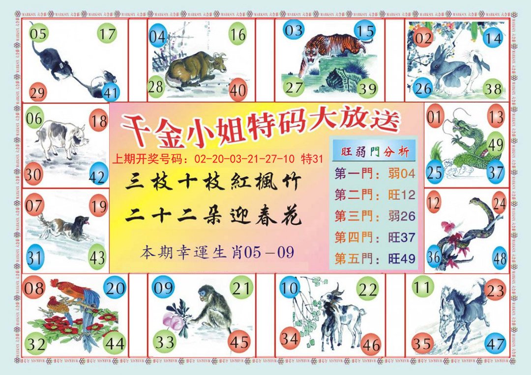 2024193期(新版)千金小姐B