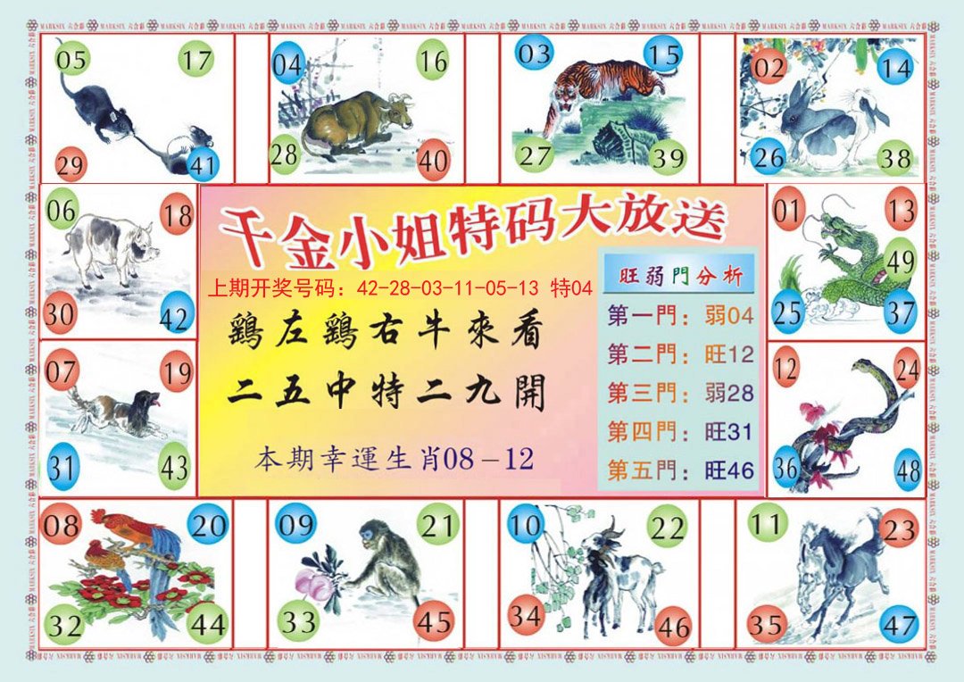 2024209期(新版)千金小姐B