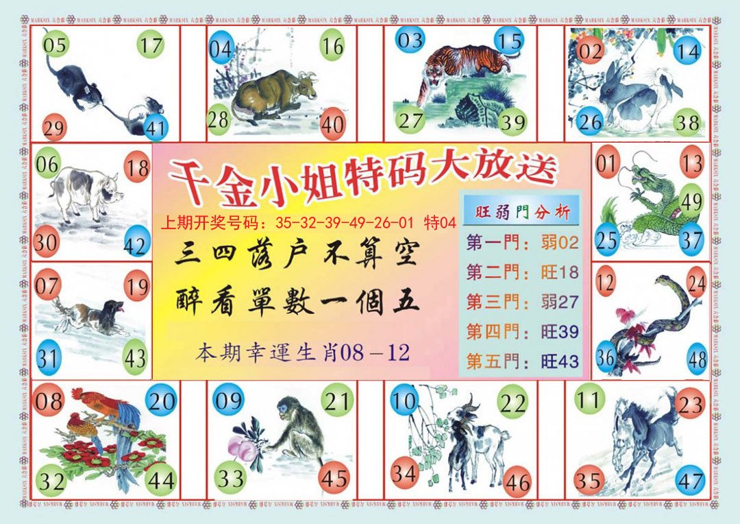 2024194期(新版)千金小姐B