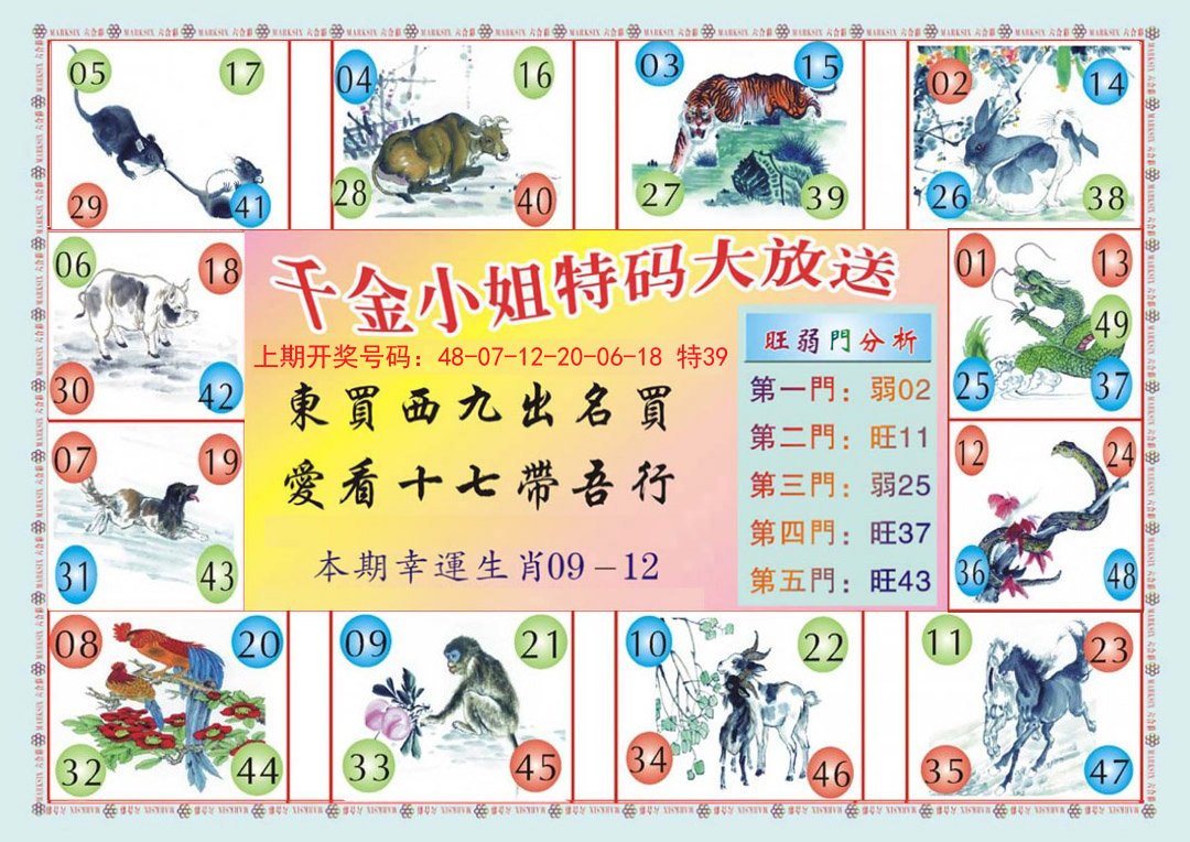 2024197期(新版)千金小姐B