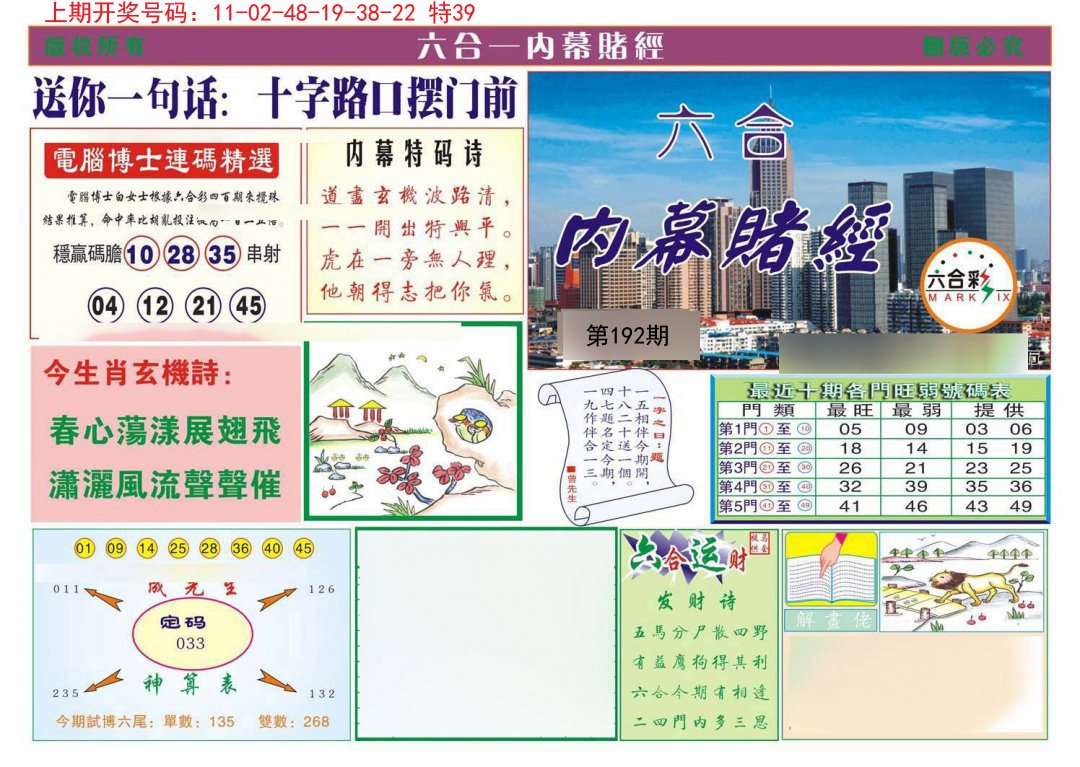 2024192期内幕赌经