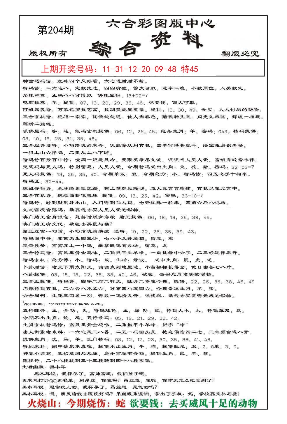 2024204期内部综合资料