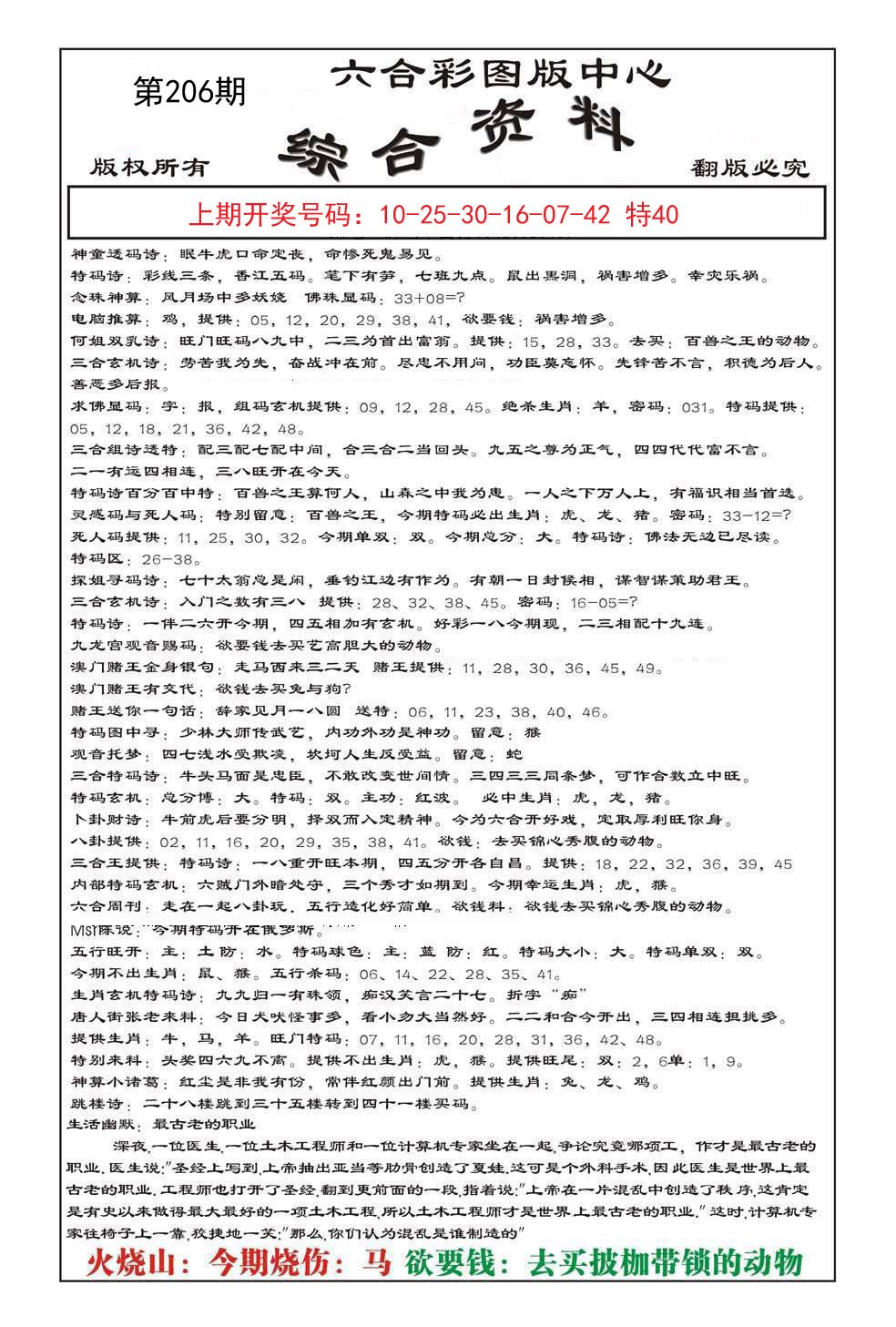 2024206期内部综合资料