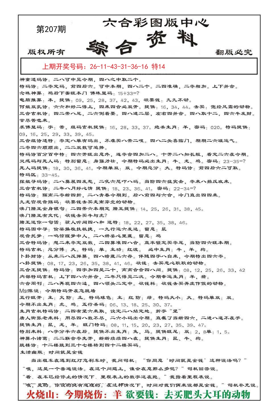 2024207期内部综合资料
