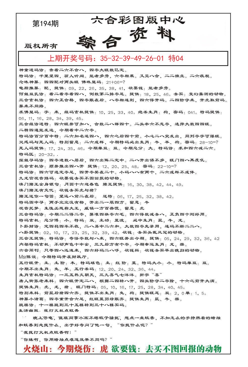 2024194期内部综合资料