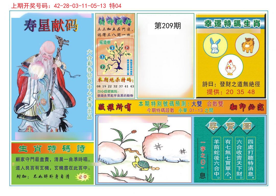2024209期寿星献码