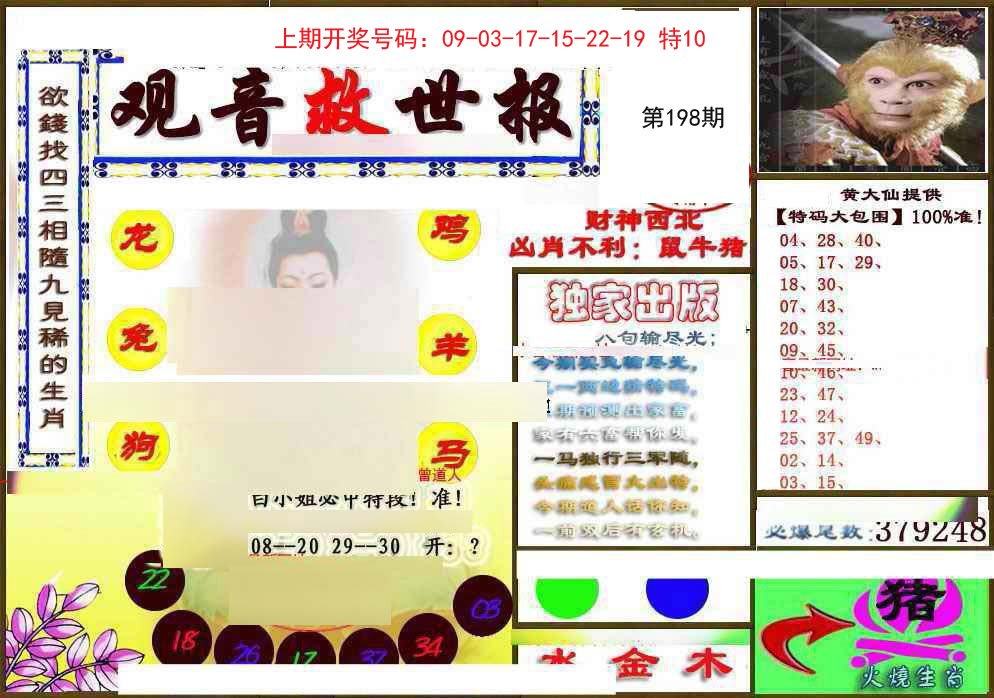 2024198期(另)观音救世密报