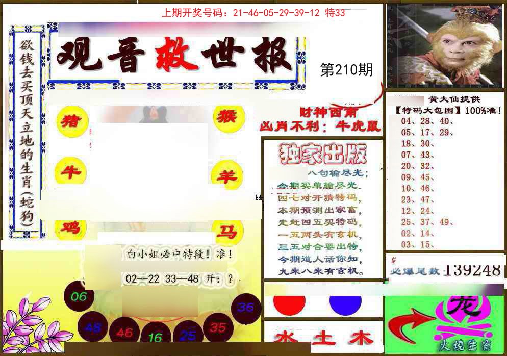 2024210期(另)观音救世密报
