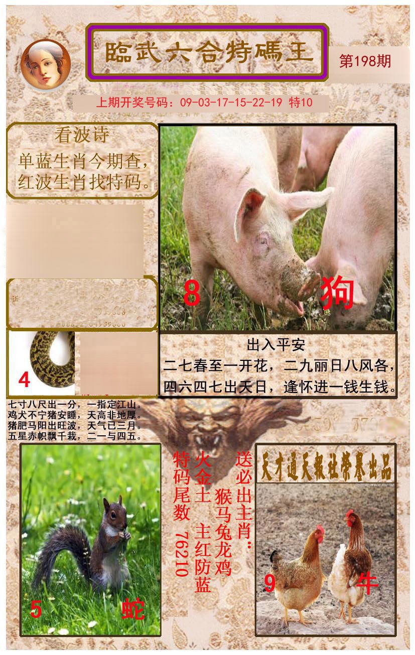 2024198期临武六合特码王