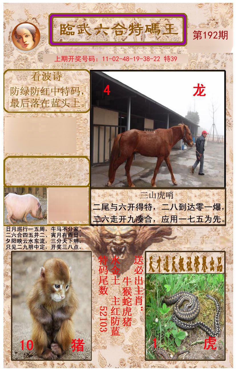 2024192期临武六合特码王