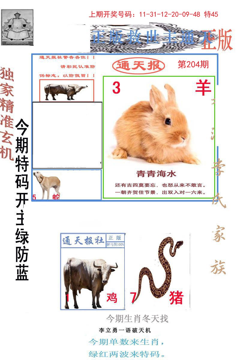 2024204期李力勇通天报