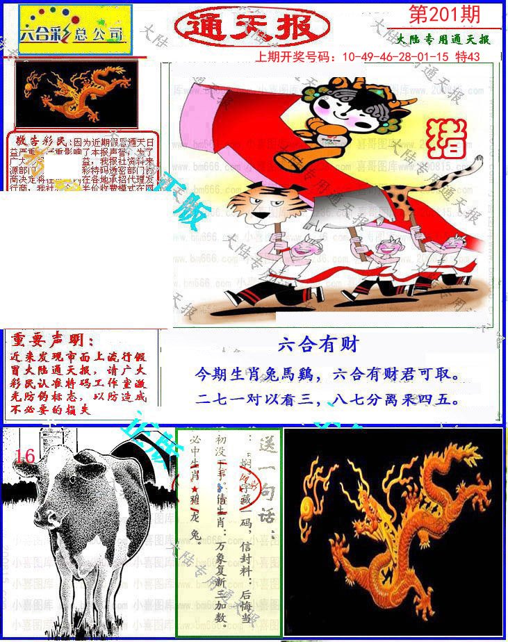 2024201期大陆通天报