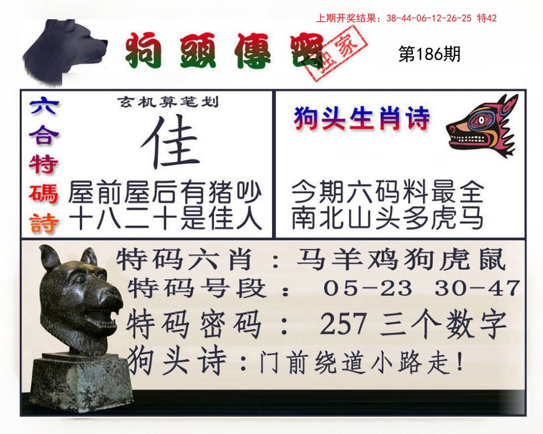 2024186期狗头传密