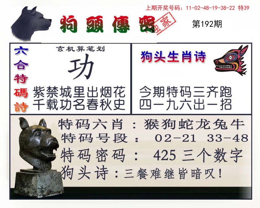 2024192期狗头传密