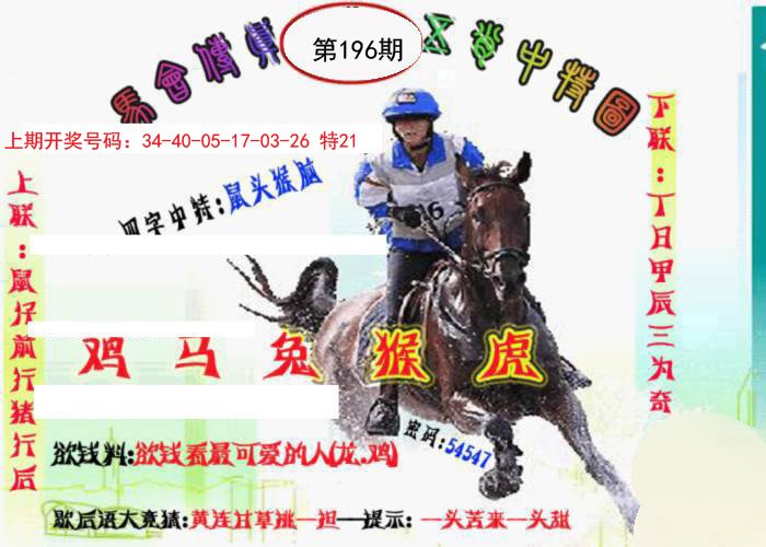 2024196期马会传真-五肖料