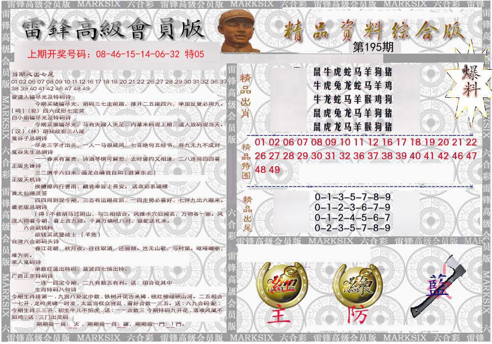 2024195期雷锋资料综合版