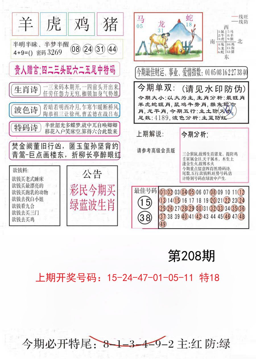 2024208期凤凰闲情A