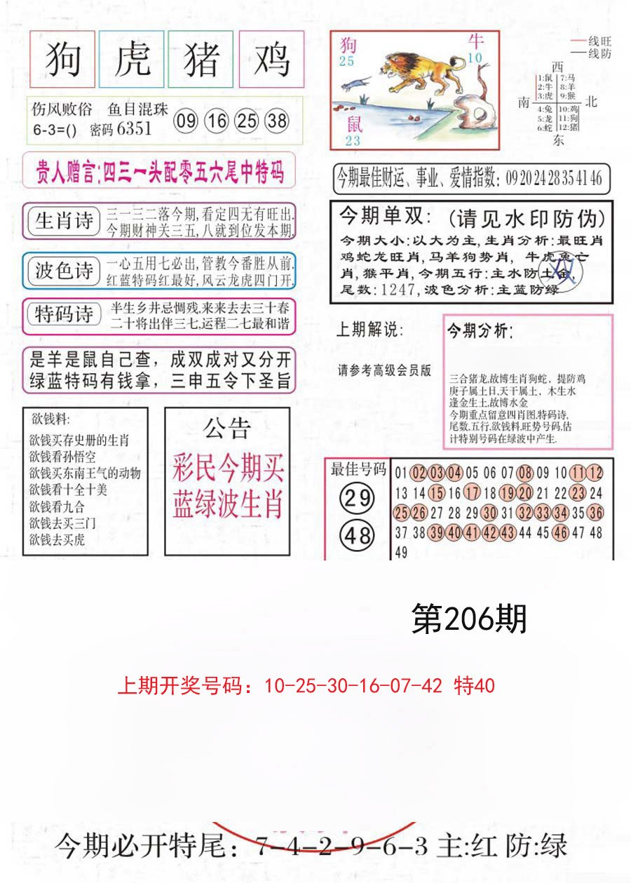 2024206期凤凰闲情A