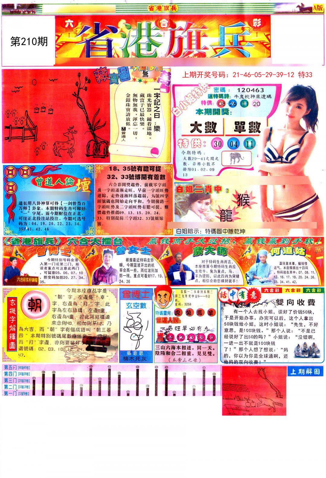 2024210期彩道A