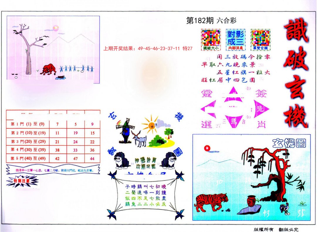 2024182期识破玄机