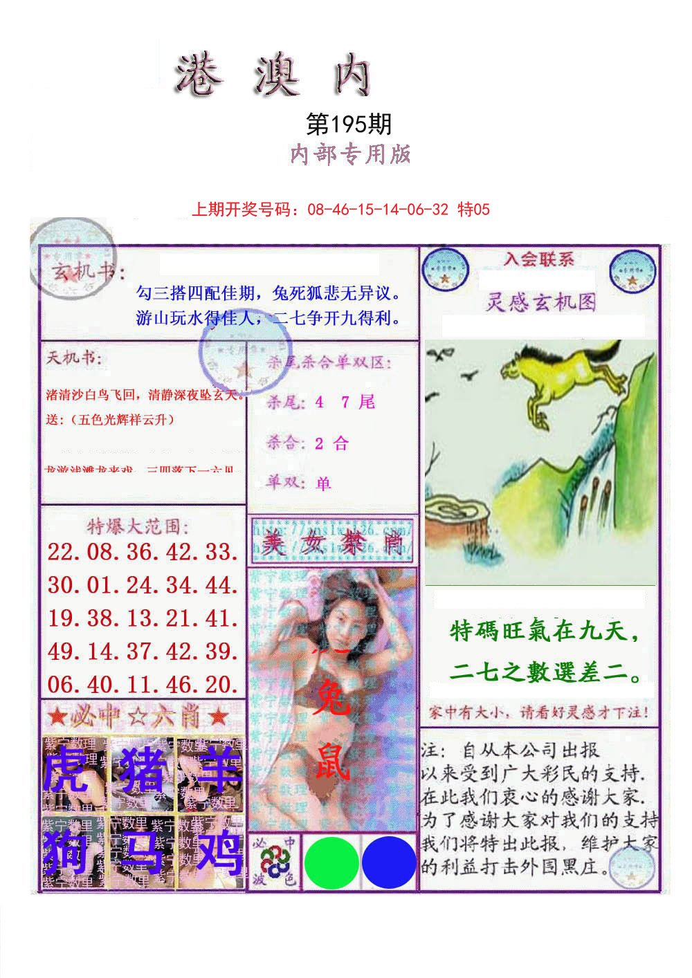 2024195期港澳内幕报