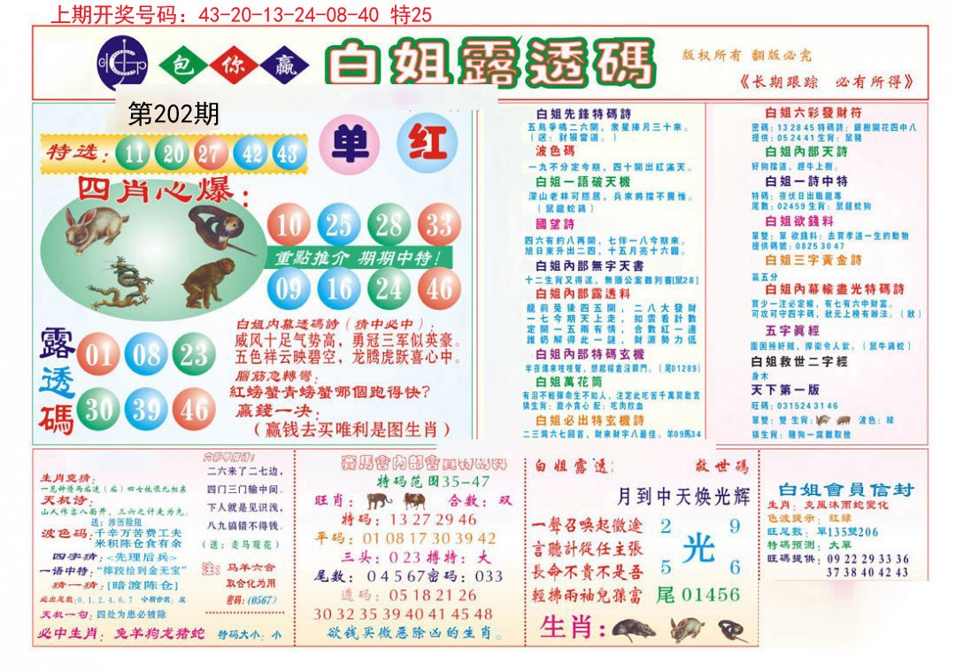 2024202期马会专刊B