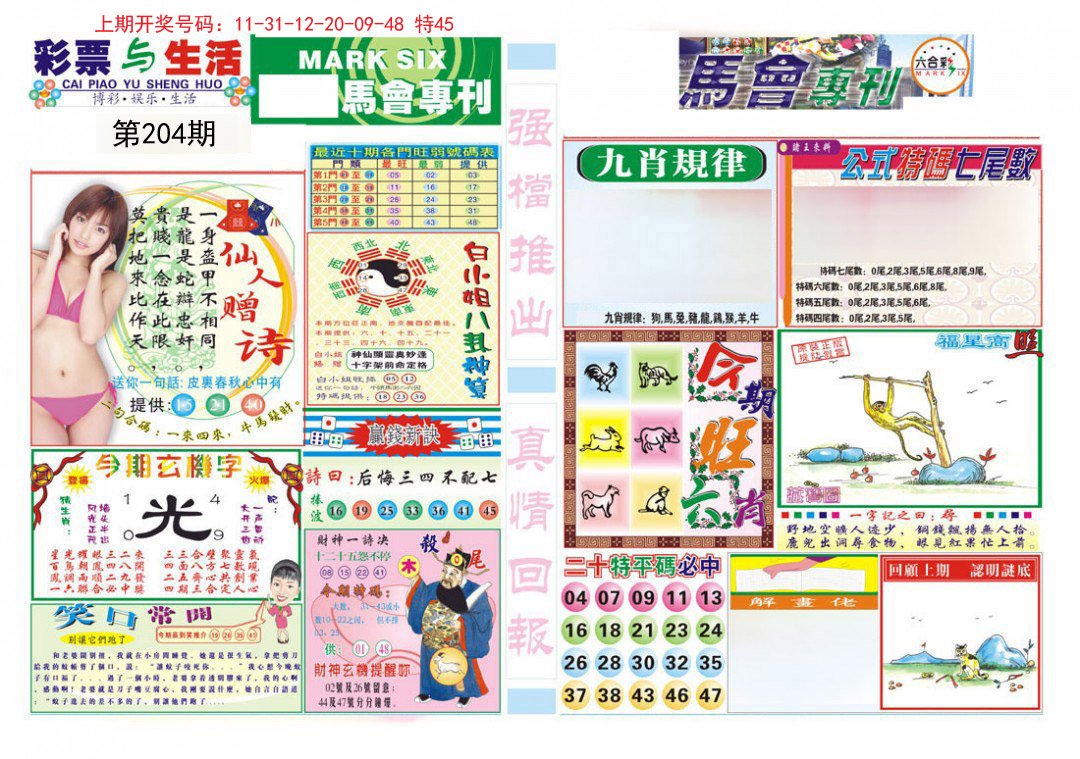 2024204期马会专刊A