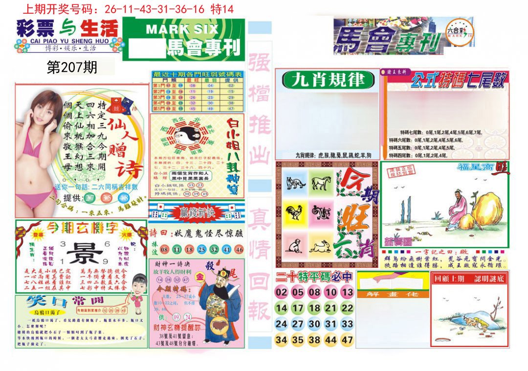 2024207期马会专刊A