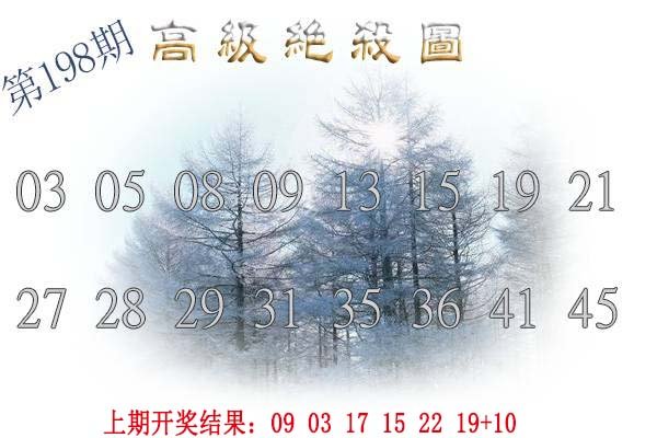2024198期高级内部绝杀