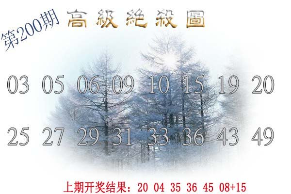 2024200期高级内部绝杀