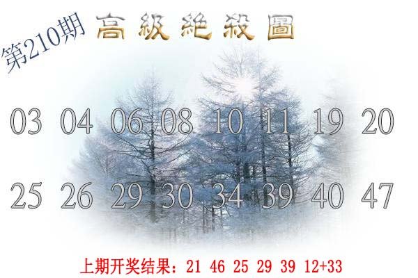 2024210期高级内部绝杀