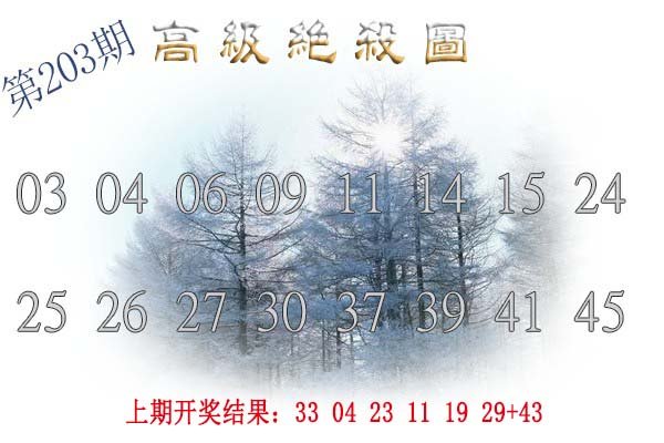 2024203期高级内部绝杀