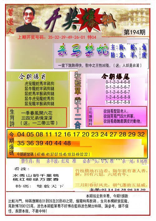 2024194期开奖爆料(新图推荐)