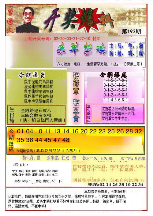 2024193期开奖爆料(新图推荐)