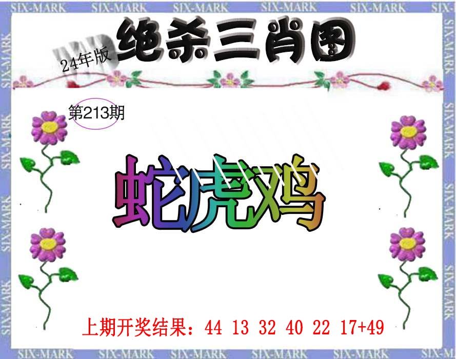 2024213期生财有道杀三肖