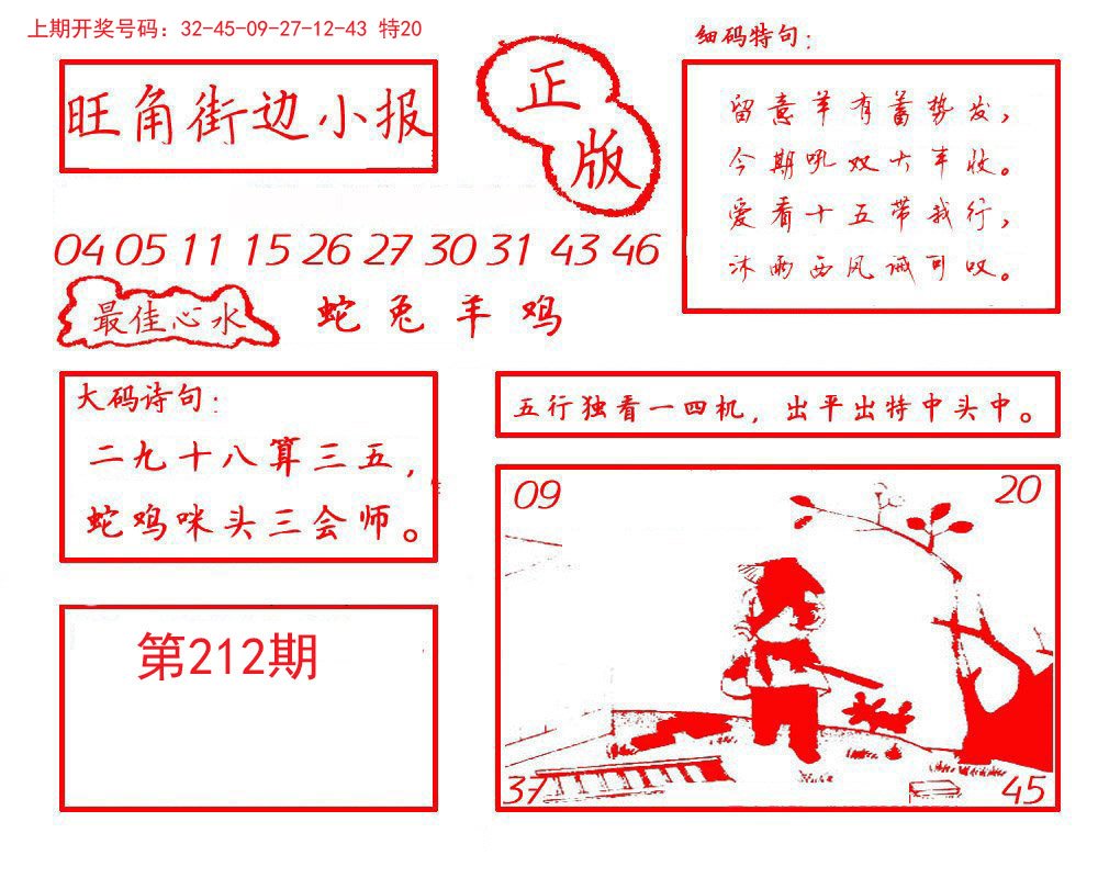 2024212期旺角街边小报